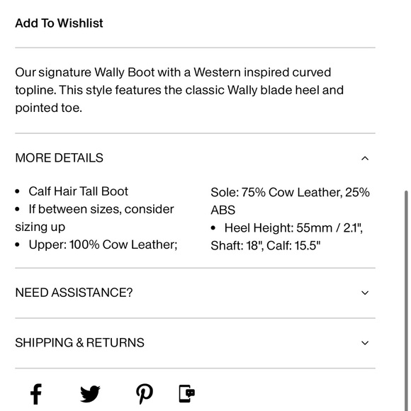 STAUD Western Wally Boot in Cowhide - size 38 ***SOLD OUT*** - Picture 6 of 6